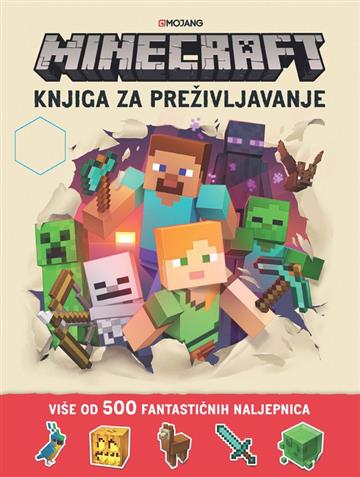 Knjiga Minecraft preživljavanje + naljepnice autora Grupa autora izdana 2017 kao meki uvez dostupna u Knjižari Znanje.