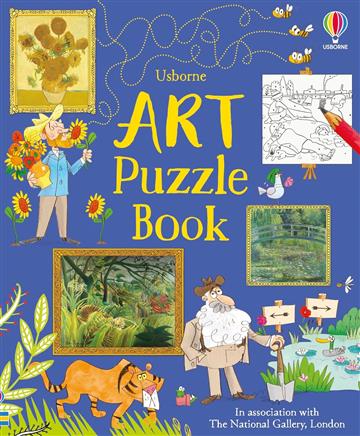 Knjiga Art Puzzle Book autora Usborne izdana 2024 kao meki uvez dostupna u Knjižari Znanje.