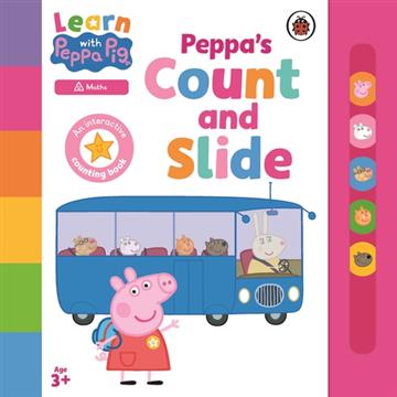 Knjiga Learn with Peppa: Peppa's Count and Slide autora Peppa Pig izdana 2023 kao tvrdi uvez dostupna u Knjižari Znanje.