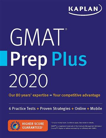 Knjiga GMAT Prep Plus 2020 autora Kaplan Test Prep izdana 2019 kao meki uvez dostupna u Knjižari Znanje.