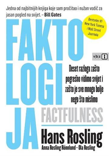 Knjiga Faktologija autora Hans Rosling izdana 2020 kao meki uvez dostupna u Knjižari Znanje.