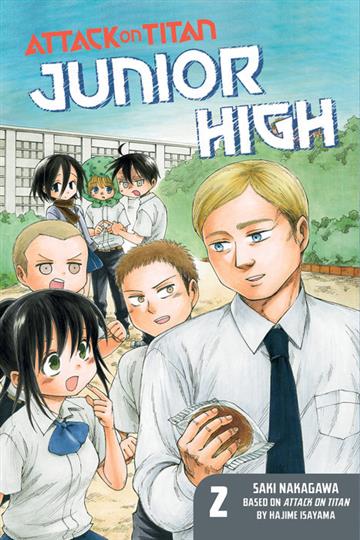 Knjiga Attack on Titan: Junior High vol. 02 autora Hajime Isayama izdana 2014 kao meki uvez dostupna u Knjižari Znanje.